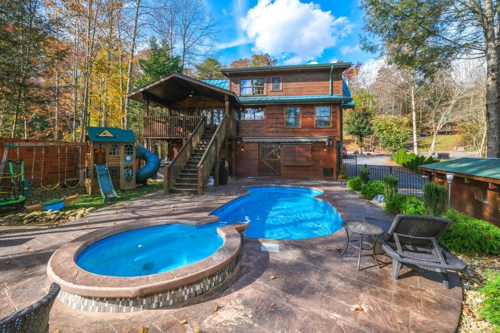 Pitter Patter Swimming Pool Ht Near D'Town Vila Gatlinburg Exterior foto